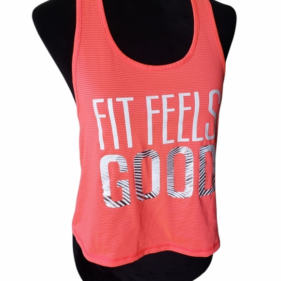 B2G1 Aeropostale LLD Fit Feels Good Orange Tank - Picture 3 of 6